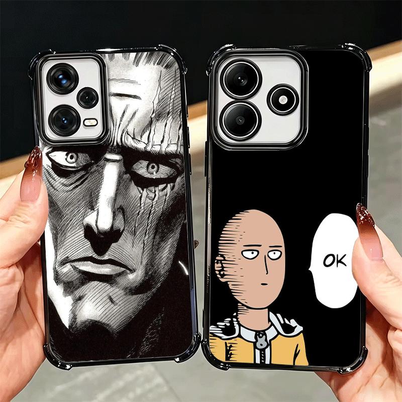 Мягкий чехол для телефона Saitama King из One P-Punch-Man для Xiaomi Redmi Note 14 15 Pro Plus 13 12 11S 11T 5G 10 9S 9 Покрытие Защита от падения Fu