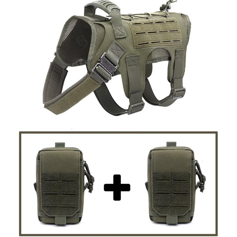 Тактическая шлейка для собак без тяги, шлейка для домашних животных, жилет, одежда, регулируемые защитные вещи для средних и больших собак, принадлежности для дрессировки, нейлон