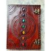 Handmade Leather Journal Spell Book of Shadows Leather Grimoire Journal Leather Notebook Recipe Book Chakra Notebook Christmas