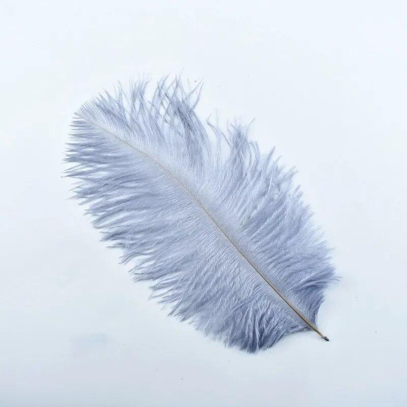 20 шт./лот, цветные страусиные перья для украшения, 15-40 см, белые перья для поделок, декор из перьев, рукоделие, свадебные аксессуары