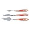 Painting Knives - Acrylic and Oil - 3 Sizes and Shapes - Metal - Wooden Handle