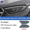 For Mercedes-Benz GLC X254 -2025 Car headlight protective film TPU protective sticker smoked black anti scratch and anti