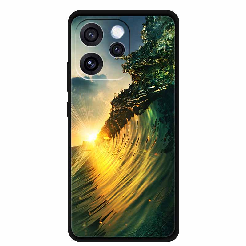Чехол для телефона Oppo Reno15 Мягкий силиконовый чехол из ТПУ для OPPO PLW110 6,32" Черный чехол для Oppo Reno 15 5G Модный крутой корпус