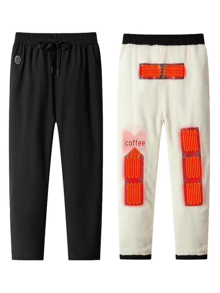 New Ten-Zone USB Heated Fleece-Lined Winter Warm Cotton Pants
