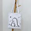 2023 Summer Canvas Tote Bag for College Students - Casual Single Shoulder Handbag