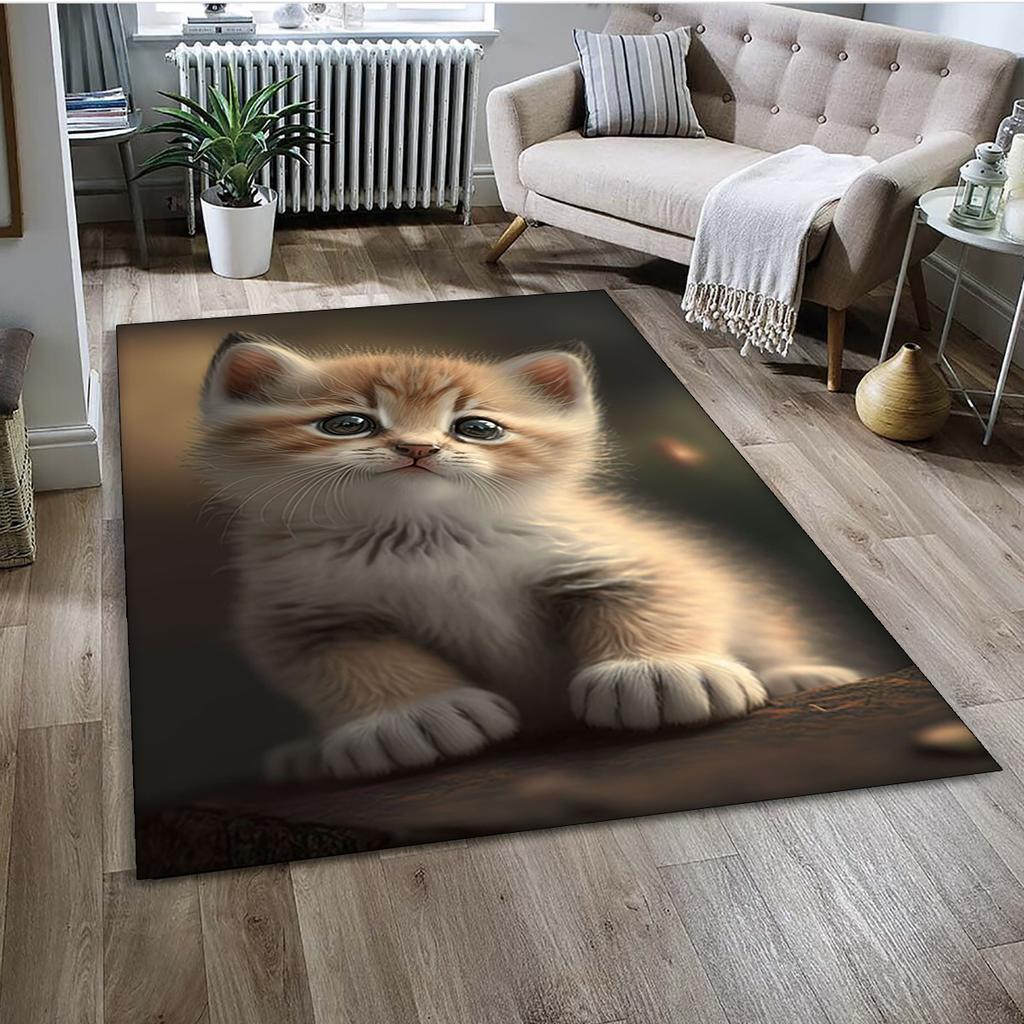 Милый мультяшный ситцевый кот, кот Гарфилд, персидский кот, ковер Ragdoll, ковер для дома, гостиной, спальни, дивана, коврик для двери, декор, детский нескользящий коврик