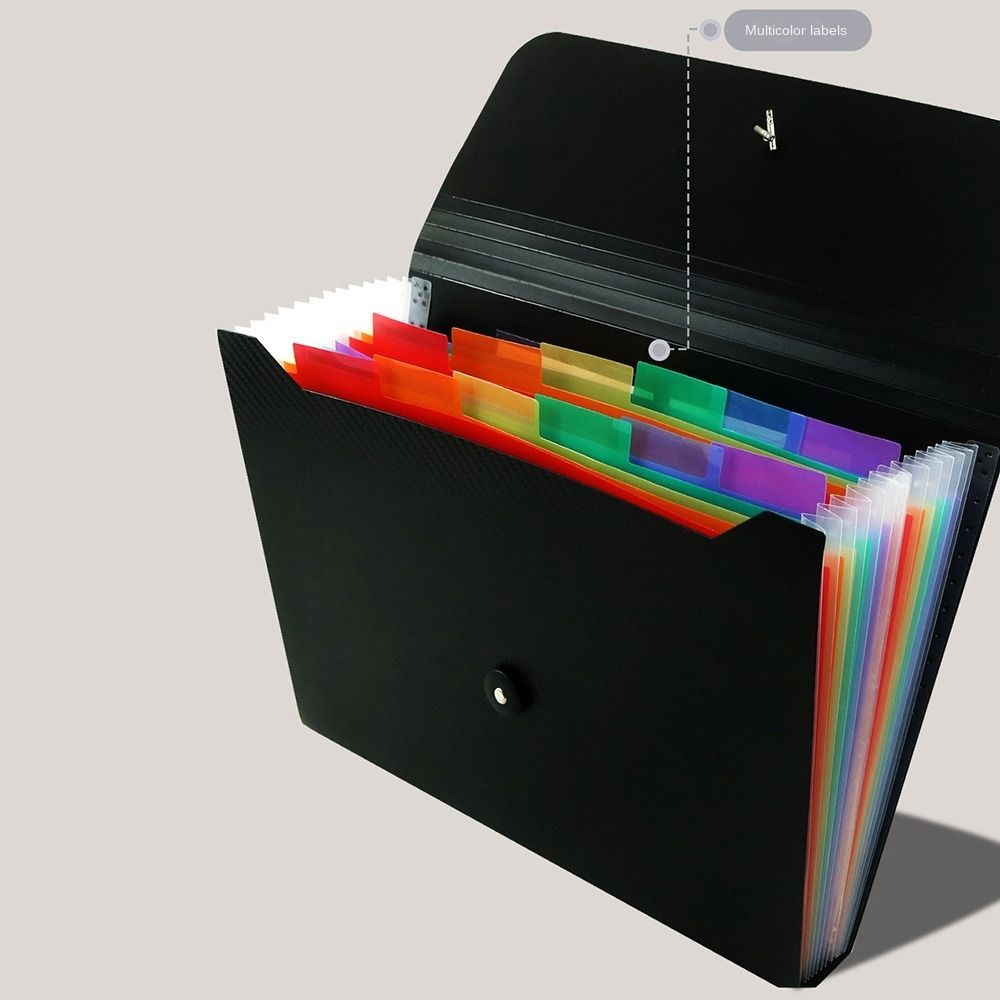 Multi-layer A4 File Folder 7/13 Grid File Storage Holder Portable Exam Paper Organizer Homework