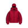 Unisex Balaclava Hoodie Warm Loose Hooded Jacket Zip-up Casual Jacket with Face Mask for Autumn Winter Outdoor Sports Street Wear