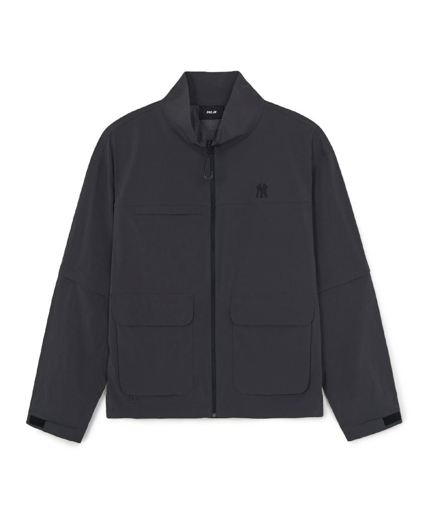 Mlb Gorpcore Detachable Windbreaker Ny (D.Charcoal Grey)