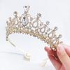 Корона-тиара для выступления Подарок на день рождения для женщин Аксессуары для волос принцессы Аксессуары для свадебного платья Барокко Взрослая Церемония