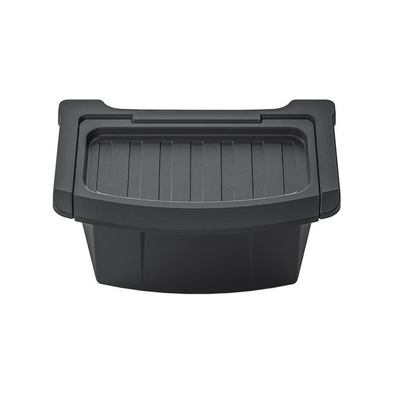 For Tesla Model Y Launch 2025 Juniper Car Armrest Rear Storage Box Tray Accessories Tidying TPE Black