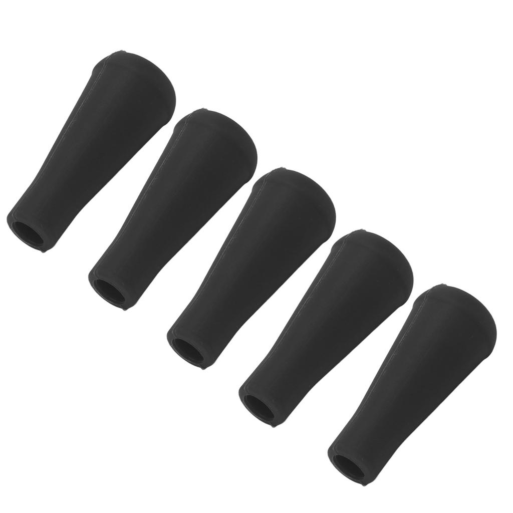 5PCS Archery Arrow Tip 8MM Inner Diameter Rubber Arrow Points For Arrows Training Outdoor Black