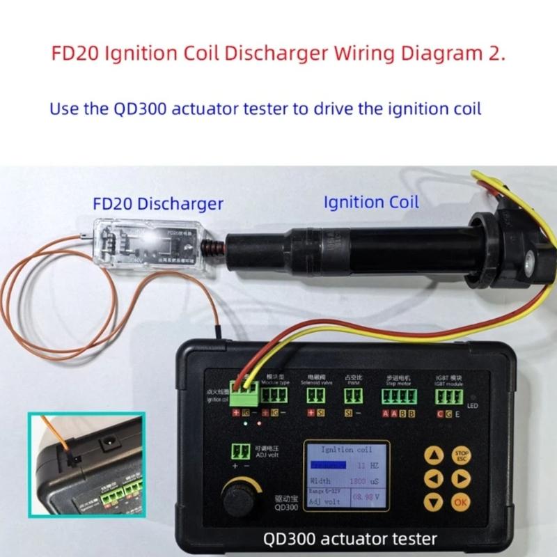 Ручной диагностический тестер с отображением напряжений в реальном времени, подходящий для тестирования высоковольтных батарей при ремонте автомобилей