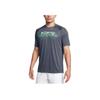 Under Armour Velocity Comfortable Round Neck Quick-Dry Short Sleeve T-Shirt Men Tops Storm-Gray 1387287-044