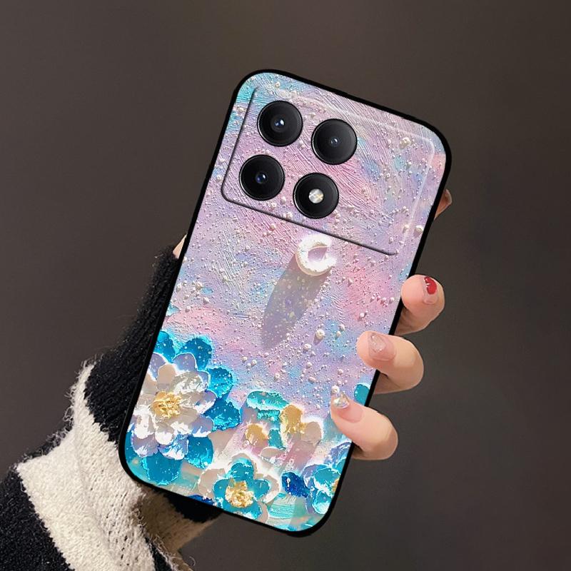 Чехол для Xiaomi Poco X6 Pro Модный Рисунок Мягкий Силиконовый Задний Чехол Для Xiaomi PocoX6 Pro Funda Poco X6Pro Бампер Мультяшный Capa