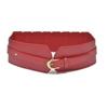 Female Camel Buckle Imitation Leather Women Solid Color Wide Belt Dress Waistband Women Waistband