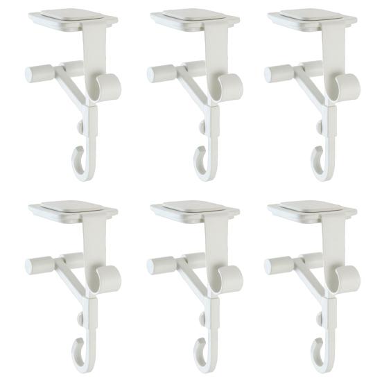 2-in-1 Fireplace Stocking And Garland Hanger Adjustable Heavy Duty Wreath Hanger No Drilling Mantel Stocking Holder for Christmas Decoration