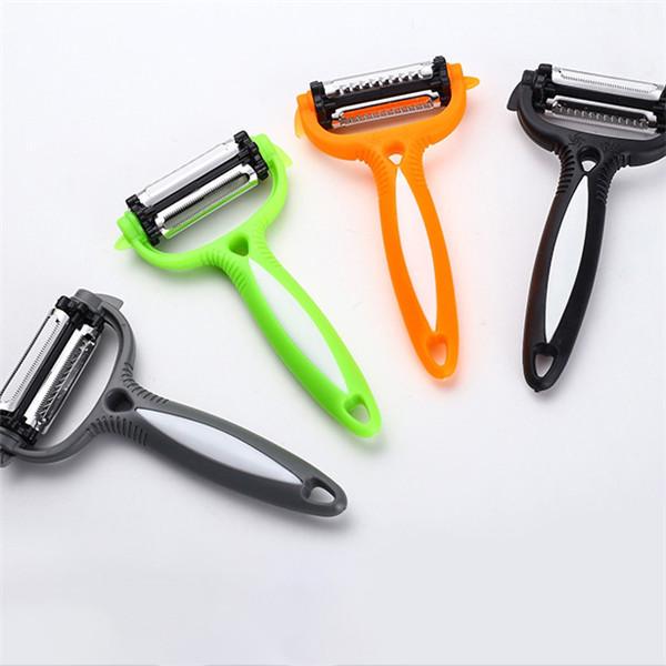 3 в 1 Вращающаяся Овощечистка для Овощей и Фруктов Вращающаяся на 360 градусов Картофелечистка Резак Планер Терка Кухонные Инструменты