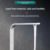 Square Kitchen Hot Cold Water Faucet with Ceramic Valve Core Swivel Basin Splash-Proof Mixing Valve for Vegetable Dish Washing