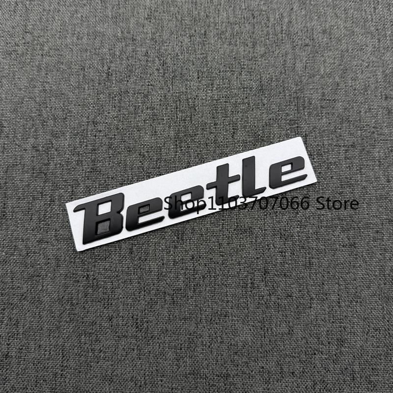 YKPSC1 Metal 3D Car Stickers Car Front Trunk Auto Body Word Letter Sticker Logo Emblem Badge Decal Sticker Accessories For VW Beetle