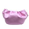 Fashion Women Shoulder Bag New Arrival Crossbody Bag Female Solid Color Pleated Design Ladies Bag Mini Zipper Cloud Bag For Girl