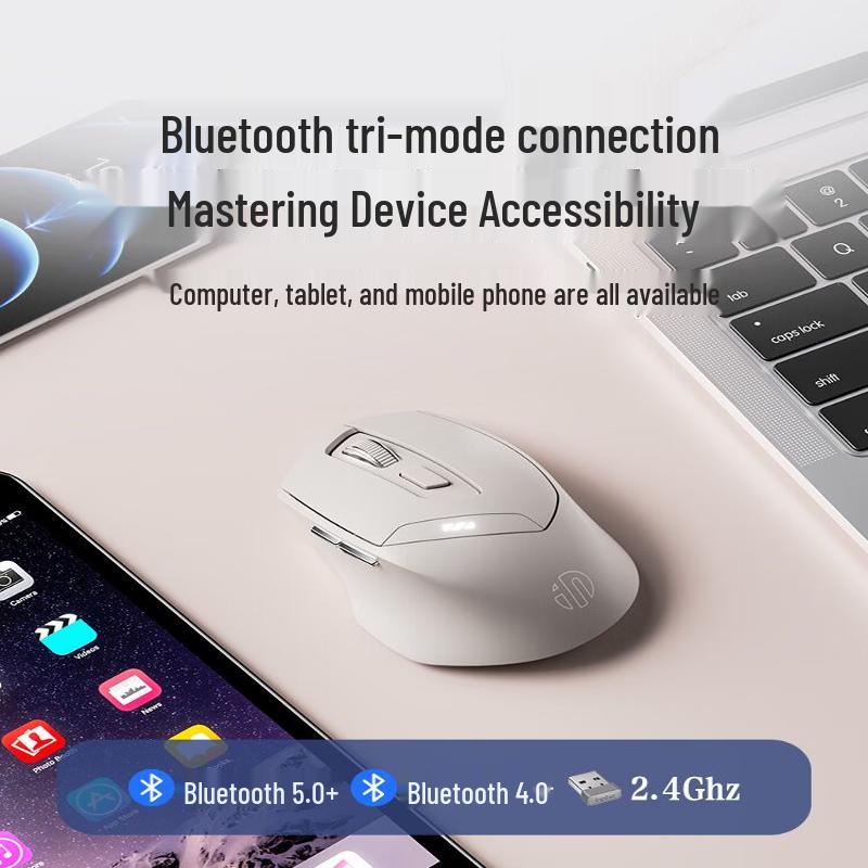 Перезаряжаемая беспроводная эргономичная бесшумная мышь INPHIC DR6
