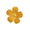 Хип-хоп Личность Нержавеющая сталь Позолоченное 18K Золотом Цветочные Кольца для Женщин Простые Модные Вечеринка Палец Ювелирные Изделия Аксессуары Подарки
