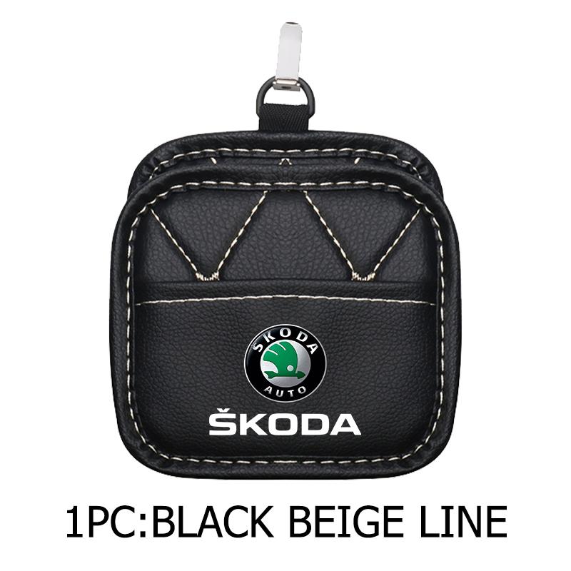 rjhwp8 Car Styling Air Outlet Storage Box Phone Glasses Organizer Accessories For Skoda Octavia A5 A7 RS Fabia Superb Rapid Karoq