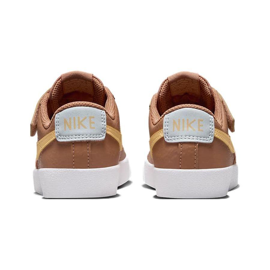 Nike Детские кроссовки Blazer Low 77 PS Amber Brown Football-серый белый дынный оттенок DA4075-200