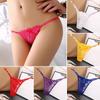 Women's Transparent Underwear Low Waist Adjustable Lace Thong Panties G-string Sexy Lingerie Briefs