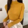 Пуловер вязаный свитер женский повседневный водолазка с длинными рукавами Y2k зимняя нижняя женская одежда Pull Femme 24048