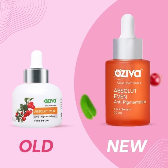 OZiva Absolut Even Сыворотка для лица против пигментации (с фито-ниацинамидом, фито-альфа-арбутином, алоэ вера и розмарином) для гиперпигментации