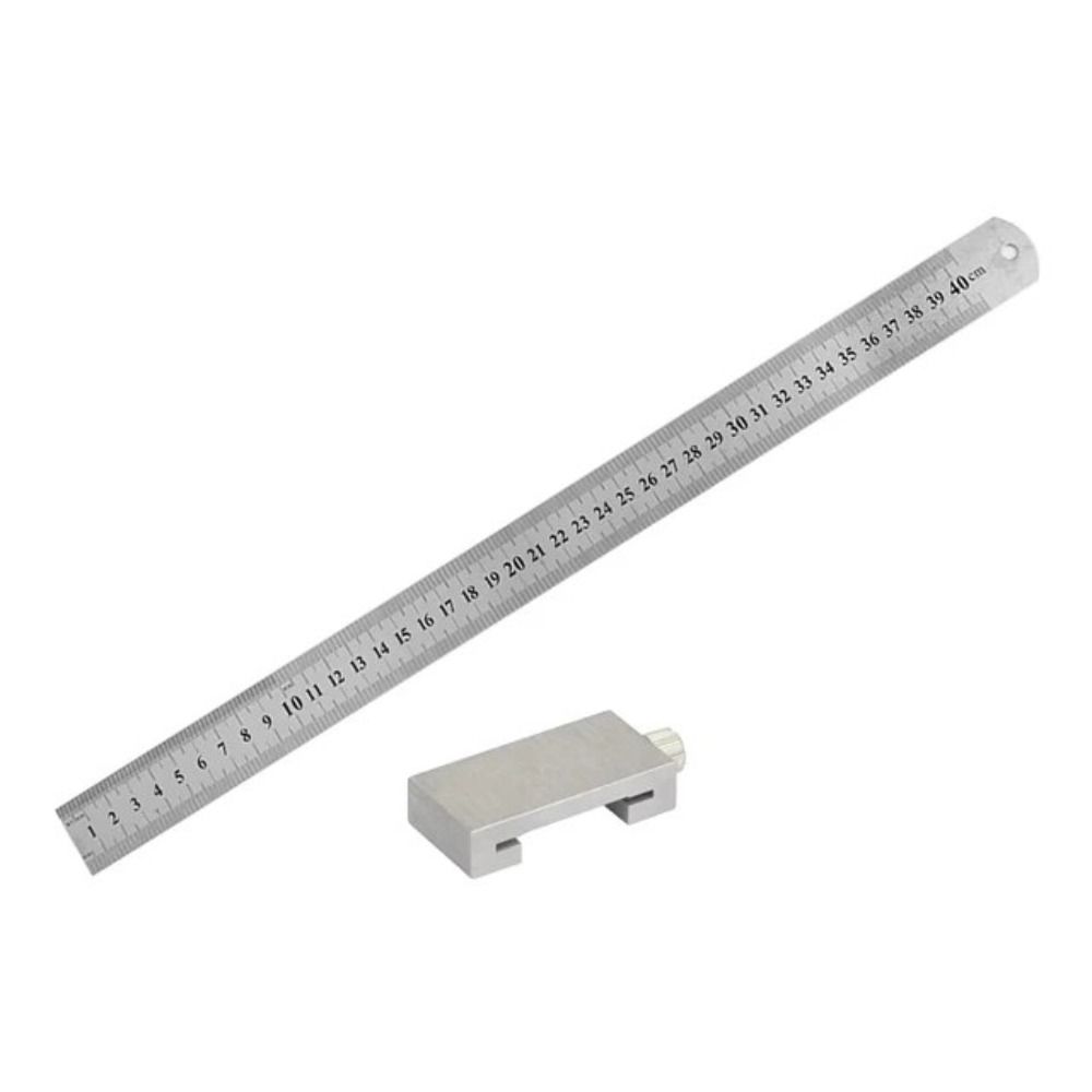 Adjustable Steel Ruler Positioning Block Square Marking Gauge Brass Angle Scriber Line  Home