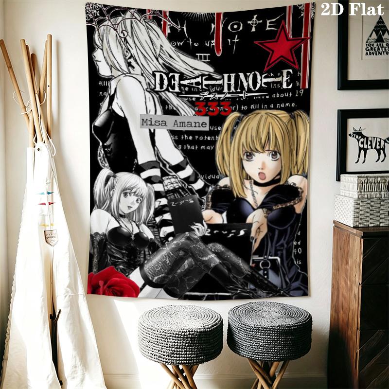 misa cute Wall Tapestry Aesthetic Wall Hanging Printed Fabric Blanket Decorative Tapestries for Bedroom Living Room Home Decor