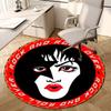 1 шт. Ковер Rock and Roll Over Round, Изготовлен из полиэстера, Идеально подходит для украшения офисных кресел, гостиных