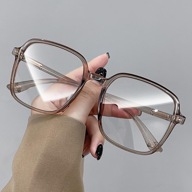 Обязательные квадратные фотохромные солнцезащитные очки Модные солнцезащитные очки Сезонные Оверсайз Трендовая оправа Защита от солнца УФ-защита