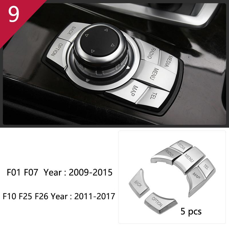 Углеродное волокно для BMW 5 7 серии F01 F10 F07 F25 F26, аксессуары, панель управления механизмом переключения передач, декоративная полоса, накладка, отделка автомобиля