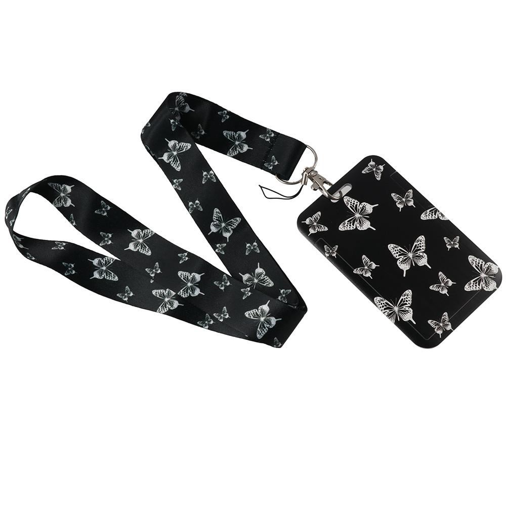 Пластиковый бейдж-лента Черный держатель для бейджа с выдвижной катушкой Держатель для ID-карты Офис