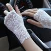 Сетчатые Перчатки Без Пальцев Перчатки С Отрезанными Пальцами Кружевные Цветочные Перчатки Женские Варежки