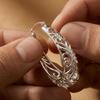 Серьги-кольца LeCalla из стерлингового серебра 925 пробы | Женские ажурные серьги-кольца | Открытые серьги-кольца с филигранным плетением | Легкие и гипоаллергенные