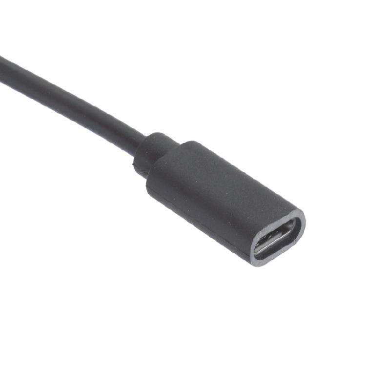 Адаптер-удлинитель питания Type C Female на 5.5x2.1mm Male, зарядный кабель с переключателем для камеры, светодиодного освещения
