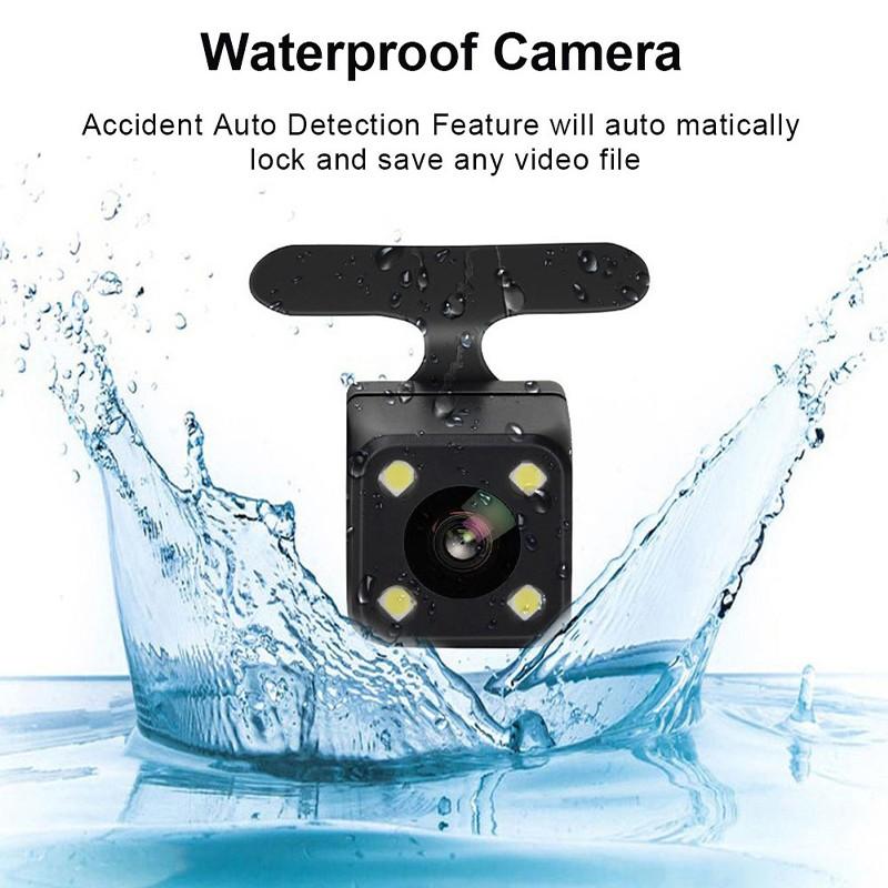 4,0-дюймовый 1080P видеорегистратор Full HD с ночным видением, детектор движения, водонепроницаемая камера, режим парковки, автомобильный видеорегистратор с функцией обнаружения столкновений