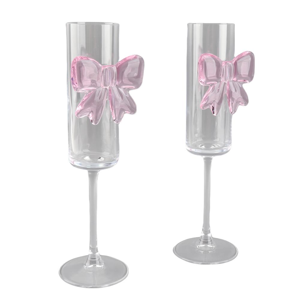 Бокалы для шампанского Бокалы для коктейлей Посуда с усиленными ножками для свадеб Помолвок Девичника Вечеринки