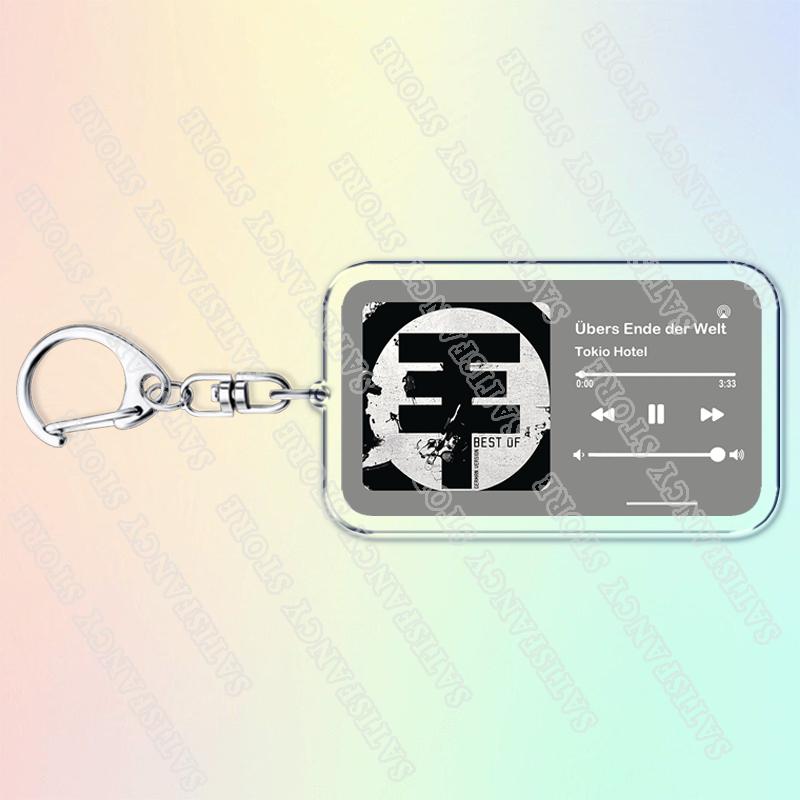 Музыкальные брелоки Tokio Hotel для женщин Аксессуары Сумка Автоматический Крик Муссон Том Билл Каулиц Песни Ключница Украшения Подарки для Фанатов