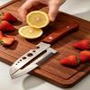 Многофункциональная овощечистка для кухни с деревянной ручкой и открывалкой для бутылок, 3 в 1, из нержавеющей стали, для нарезки зеленого лука
