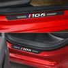 4 шт. Наклейка на порог автомобиля из углеродного волокна для Peugeot GT 106 107 108, автомобильные аксессуары