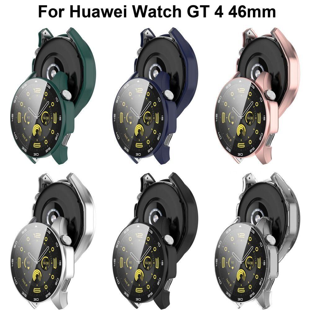 Полный защитный чехол для ПК для Huawei Watch GT 4 46 мм, защитный чехол для экрана + прозрачная пленка из закаленного стекла