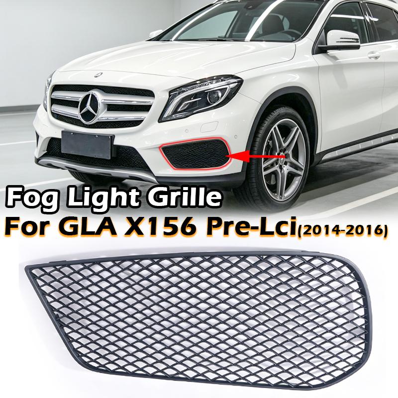 Front Bumper Grille Fog Light Lamp Grill Frame Grill Net For Mercedes Benz GLA W156 X156 Pre-Facelift 2015 1568855122 1568855222