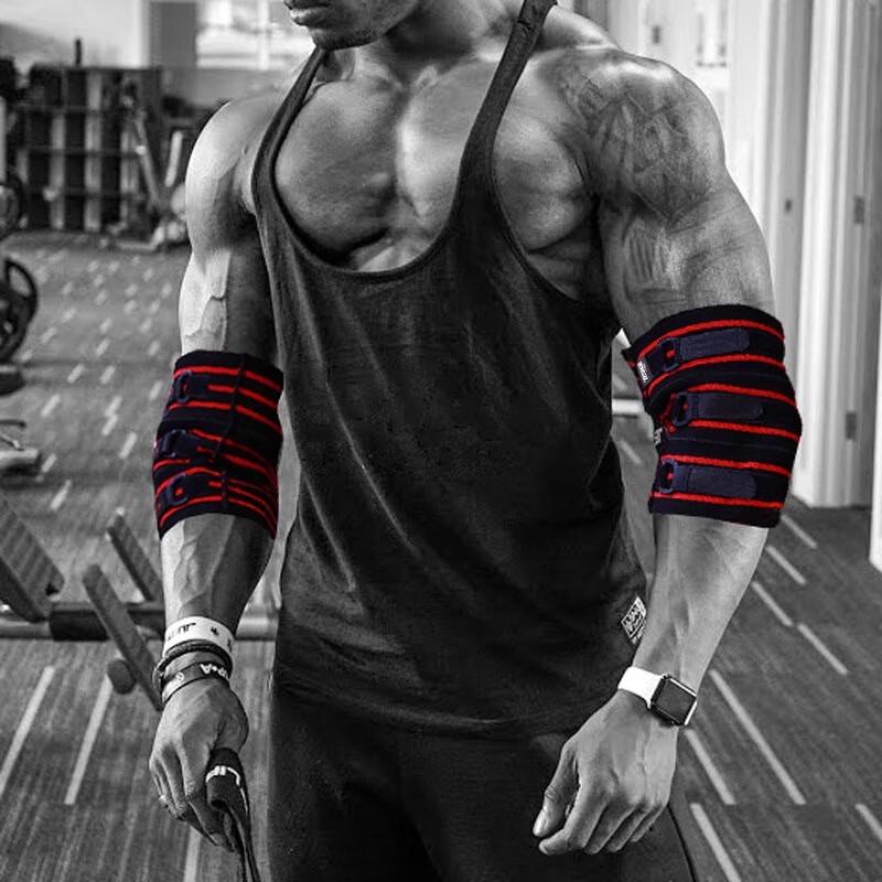 WEZHO Bench Press Powerlifting Elbow Sleeves