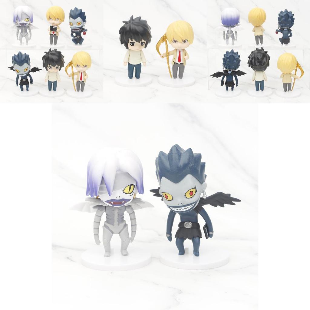 Набор экшн-фигурок Death Note Детализированные ПВХ-модели с L, Лайтом, Рюком, Ремом Коллекционные фигурки